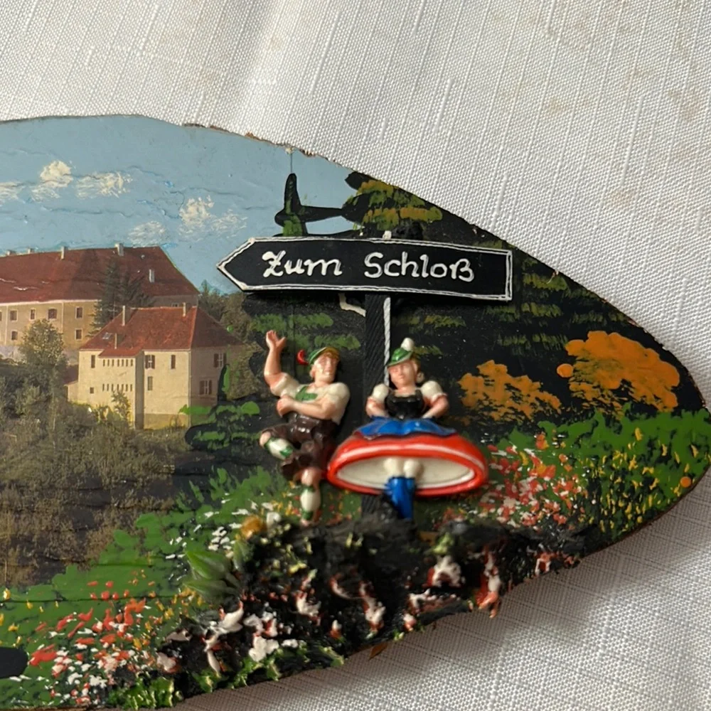 Leibnitz, Germany wood plaque Souvenir Zum Schloss German